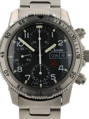 Sinn Chronograph Black Dial Titanium 41mm Automatic Movement Men’s Watch